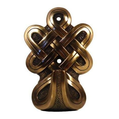 Set of Three Bronze Finish Cold Cast Bronze Celtic Knot Hooks Set-1