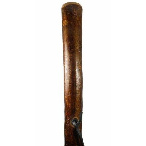 Wooden Hazel Hiking Walking Trekking Staff Stick Pole for Outdoor Walking Rambling with Leather Wrist Loop and Rubber Ferrule-2