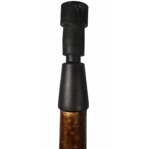 Wooden Hazel Hiking Walking Trekking Staff Stick Pole for Outdoor Walking Rambling with Leather Wrist Loop and Rubber Ferrule-3