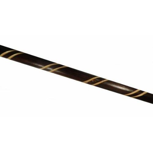 Chestnut Hiking Walking Trekking Staff Stick Pole with Engraved Spirals and Leather Wrist Loop-2