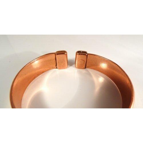 Ladies or Gents Magnetic Copper and Brass Lines Bracelet-1