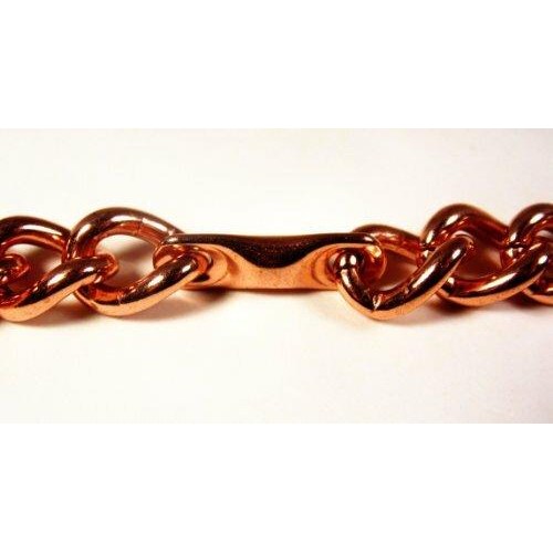 Magnetic Copper Chain Bracelet with smooth finish magnetic ring in copper set-6